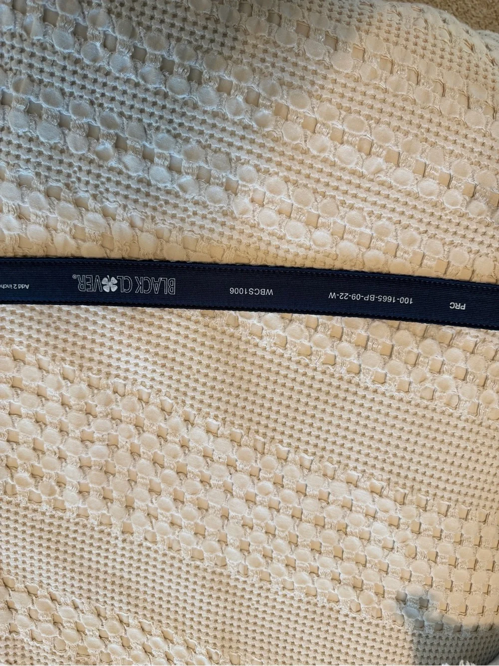 Black Clover Braided Stretch Belt, Blue Black Golf Golfing Live Lucky